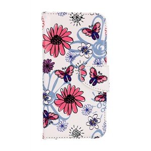 Pouzdro TopQ Samsung A54 5G knížkové Flowers 94286 (kryt neboli obal na mobil Samsung A54 5G)