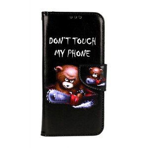 Pouzdro TopQ Samsung A54 5G knížkové Don't Touch méďa 94303 (kryt neboli obal na mobil Samsung A54 5G)