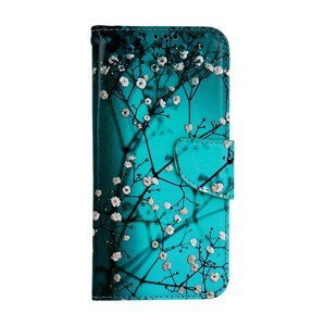 Pouzdro TopQ Samsung A54 5G knížkové Modré s květy 94310 (kryt neboli obal na mobil Samsung A54 5G)