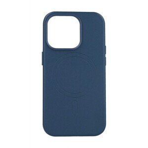 Kryt TopQ Leather MagSafe iPhone 14 Pro modrý 95106 (pouzdro neboli obal na mobil iPhone 14 Pro)