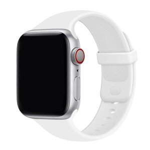 Silikonový řemínek TopQ Gummy pro Apple Watch 42-44-45-49 mm bílý 95831