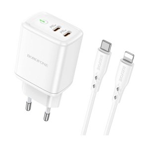 Rychlonabíječka Borofone BN9 pro iPhone bílá 35W 95894