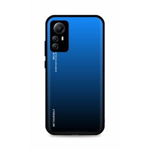 Kryt TopQ LUXURY Xiaomi Redmi Note 12S pevný duhový modrý 98433 (pouzdro neboli obal na mobil Xiaomi Redmi Note 12S)