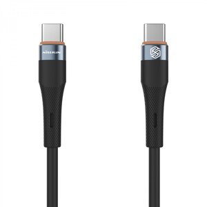Datový kabel Nillkin Flowspeed Liquid Silicone USB-C-USB-C 1,2m 60W černý