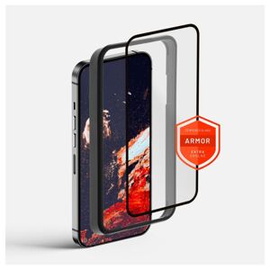 Prémiové ochranné tvrzené sklo FIXED Armor s aplikátorem pro Apple iPhone 15, černé