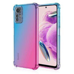 Kryt TopQ Xiaomi Redmi Note 12S Shock duhový modro-růžový 99834 (pouzdro neboli obal na mobil Xiaomi Redmi Note 12S)