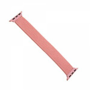 Elastický nylonový řemínek FIXED Nylon Strap pro Apple Watch 38/40mm, velikost L, růžová
