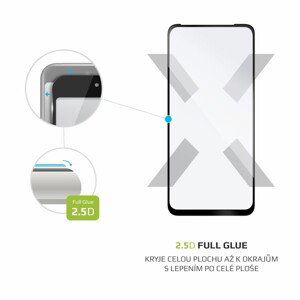 Ochranné tvrzené sklo FIXED Full-Cover pro Realme C21, černá
