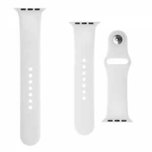 Set silikonových řemínků FIXED Silicone Strap pro Apple Watch 38 mm/40 mm, bílá