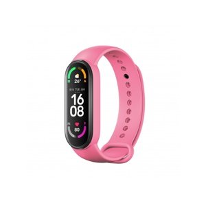 Silikonový řemínek Rhinotech Strap pro Xiaomi Mi Band 6, růžová