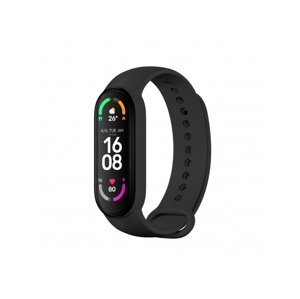 Silikonový řemínek Rhinotech Strap pro Xiaomi Mi Band 6, černá