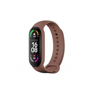 Silikonový řemínek Rhinotech Strap pro Xiaomi Mi Band 6, hnědá