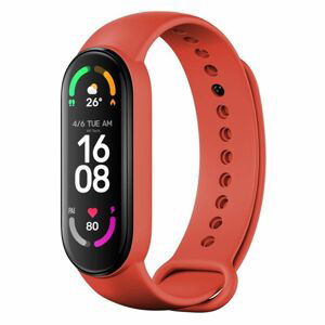 Silikonový řemínek FIXED Silicone Strap pro Xiaomi Mi Band 5/ Mi Band 6, červená