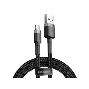 Datový kabel Baseus Cafule Cable USB pro Type-C 3A 1M, šedá/černá