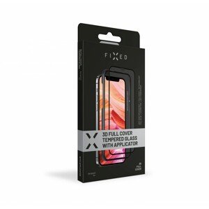 Ochranné tvrzené sklo FIXED 3D Full-Cover s aplikátorem pro Apple iPhone 13 Pro Max, černá