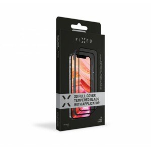 Ochranné tvrzené sklo FIXED 3D Full-Cover s aplikátorem pro Apple iPhone 13/13 Pro, černá