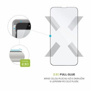 Tvrzené sklo FIXED Full-Cover pro Apple iPhone 13/13 Pro, černá