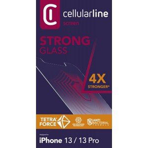 Prémiové ochranné tvrzené sklo Cellularline TETRA FORCE GLASS pro Apple iPhone 13/13 Pro