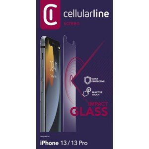Tvrzené sklo Cellularline Second Glass Ultra pro Apple iPhone 13/13 Pro