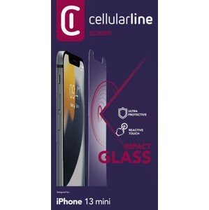 Tvrzené sklo Cellularline Second Glass Ultra pro Apple iPhone 13 Mini