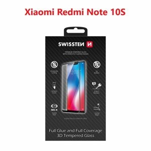 Tvrzené sklo Swissten Ultra Durable 3D Full Glue Glass pro Xiaomi Redmi Note 10S, černá