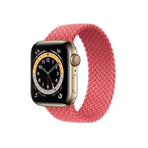 Řemínek COTEetCI Nylon Braided Band 145mm, pro Apple Watch 42 / 44mm, pink punch