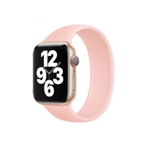 Řemínek COTEetCI Liquid Silicone Band 160mm pro Apple Watch 42/44 mm, růžová