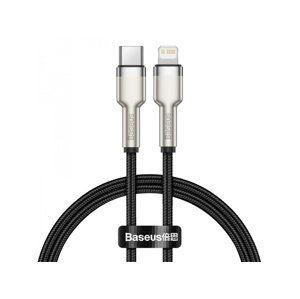 Datový kabel Baseus Cafule Series Metal Type-C/Lightning PD 20W 0.25m, černá