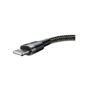 Datový kabel Baseus Cafule Cable USB for Lightning 1.5A 2M, šedá-černá