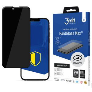 Tvrzené sklo 3mk HardGlass MAX Privacy pro Apple iPhone 13 / iPhone 13 Pro, černá