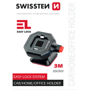 Držák Swissten Easy Lock Car/Home/Office, černá