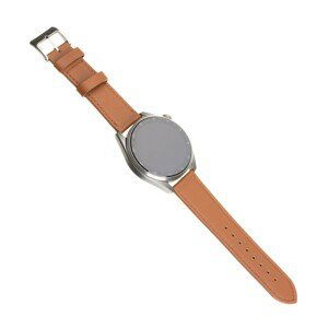 Kožený řemínek FIXED Leather Strap s šířkou 20mm pro smartwatch, hnědá