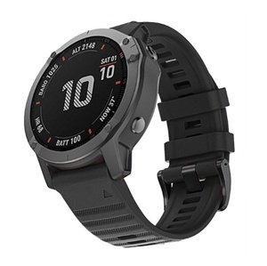 Silikonový řemínek outdoor RhinoTech pro Garmin QuickFit 26 mm, černá