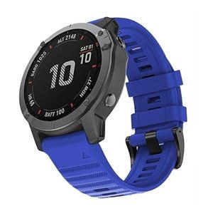 Silikonový řemínek outdoor RhinoTech pro Garmin QuickFit 22 mm, tmavě modrá