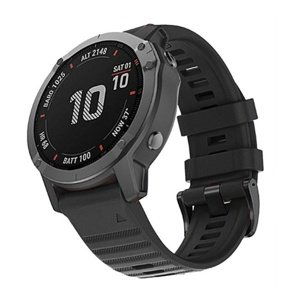 Silikonový řemínek outdoor RhinoTech pro Garmin QuickFit 22 mm, černá