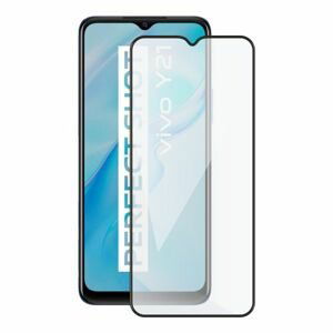 Tvrzené sklo Screenshield pro Vivo Y21 (full COVER), černá