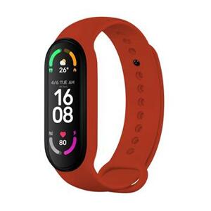 Silikonový řemínek FIXED Silicone Strap pro Xiaomi Band 7/ Mi Band 6/ Mi Band 5, červená