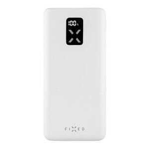 Powerbank FIXED Zen 20 s LCD displejem a výstupem PD 20W 20.000mAh, bílá