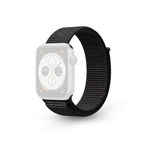 RhinoTech řemínek Magic Tape pro Apple Watch 42/44/45/49mm, černá