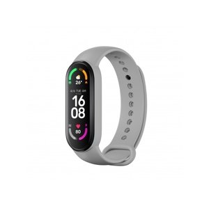 Silikonový řemínek Rhinotech Strap pro Xiaomi Mi Band 6, šedá