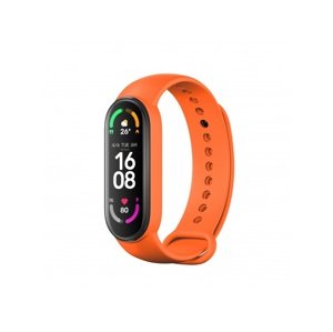 Silikonový řemínek Rhinotech Strap pro Xiaomi Mi Band 6, oranžová