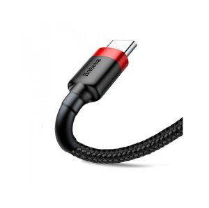 Datový kabel Baseus Cafule Cable USB for Type-C 2A 3m, červená-černá