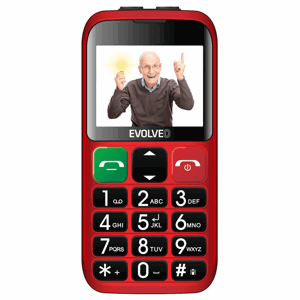 Evolveo EasyPhone EB červená barva