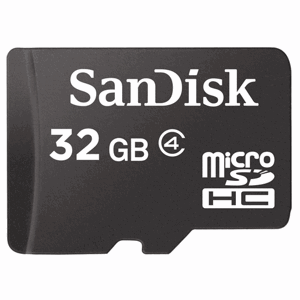 Paměťová karta SanDisk microSDHC 32GB Class4