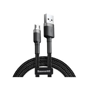 Datový kabel Baseus Cafule Cable Micro USB 1.5A, 2M, šedá-černá