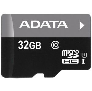 Paměťová karta ADATA 32GB Micro SDHC class10, 50MB/s s adaptérem