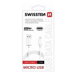 Data kabel SWISSTEN microUSB 1,5m, white