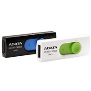 ADATA Flash Disk 32GB USB 3.1 Dash Drive UV320, White/Green