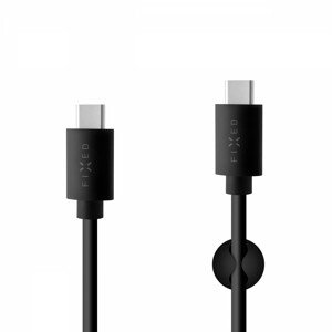 Datový a nabíjecí USB-C kabel FIXED s konektorem USB-C, USB 2.0, 15W, Black