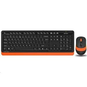 Bezdrátová klávesnice + myš A4tech FG1010 FSTYLER, oranžová